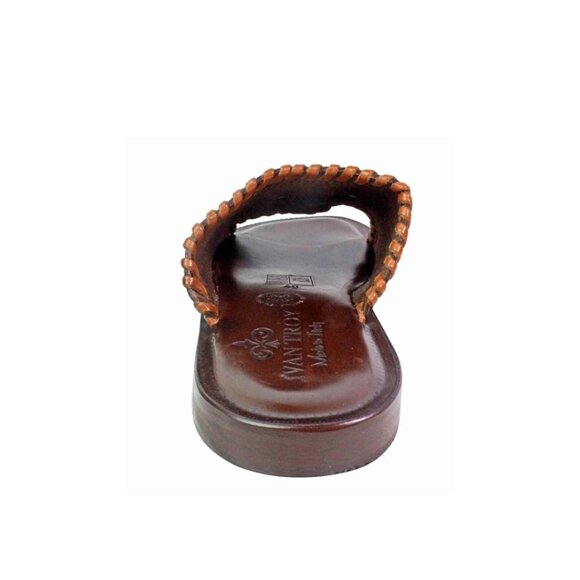 Mali Brown Men Italian Leather Sandals Shoes main image 6